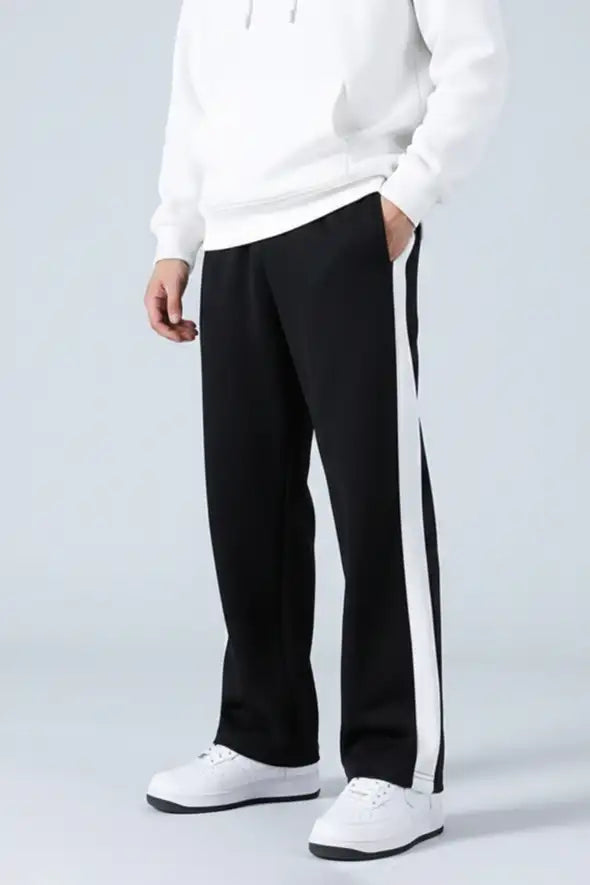 Men Side Stripe Track Pants