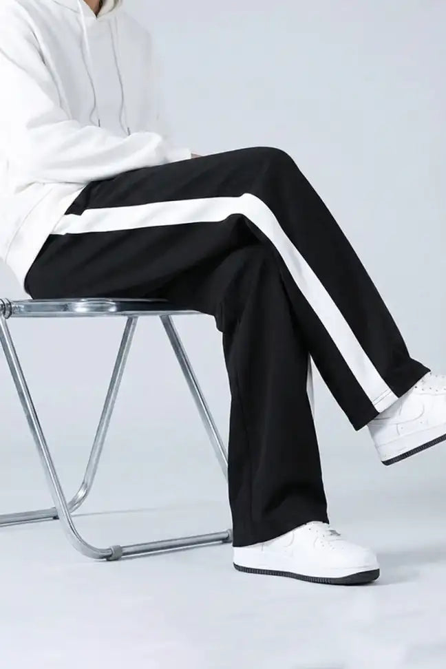 Men Side Stripe Track Pants